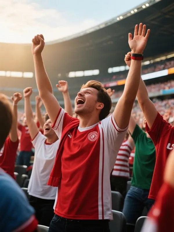 Excited Sports Fans